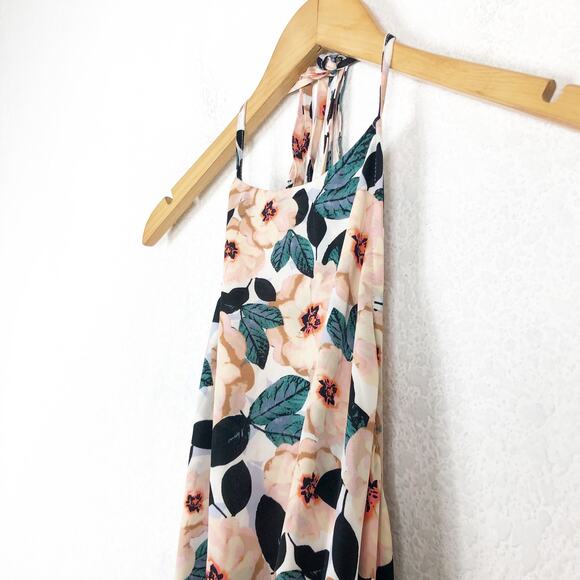 Show Me Your Mumu Heather Floral Halter Maxi Dress Small Steel Magnolia Wedding - Picture 7 of 14
